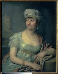 Porträt von Germaine de Stael (1766-1817), 1812